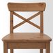 ІКЕА INGOLF ІНГОЛЬФ, 902.178.11 - Барний стілець зі спинкою, морилка антик, 74см 902.178.11 фото 8