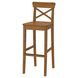 ІКЕА INGOLF ІНГОЛЬФ, 902.178.11 - Барний стілець зі спинкою, морилка антик, 74см 902.178.11 фото 1