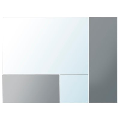 ІКЕА MADESJÖ, 704.861.83 - дзеркальне скло, набір з 4, В комплекті: 1 дзеркало (15 х 15см), 1 дзеркало (15х30см), 1 дзеркало (15 x 45см) та 1 дзеркало (30 x 45см). 704.861.83 фото