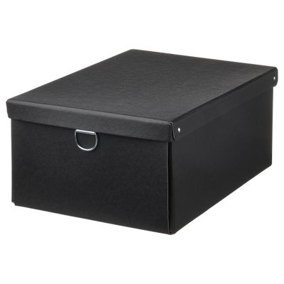 ІКЕА NIMM, 805.181.69 - Коробка для зберігання з кришкою, 25x35x15см 805.181.69 фото