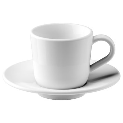 ІКЕА IKEA 365+, 102.834.09 - Чашка і блюдце для кави, 6 кл 102.834.09 фото