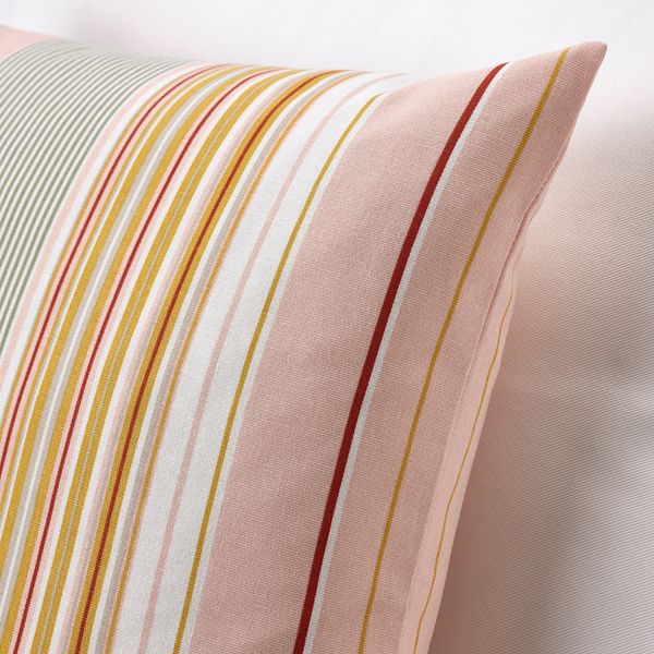 ІКЕА SOLMOTT, 505.127.91 - Чохол для подушки, різнокольоровий рожевий, 50х50см 505.127.91 фото
